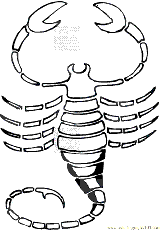 Scorpion Coloring Page - HiColoringPages