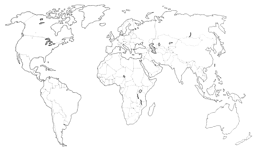 complete african world map coloring page. world map of all ...