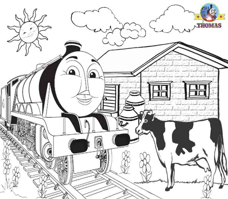 Free coloring pages of gordon thomas the tank