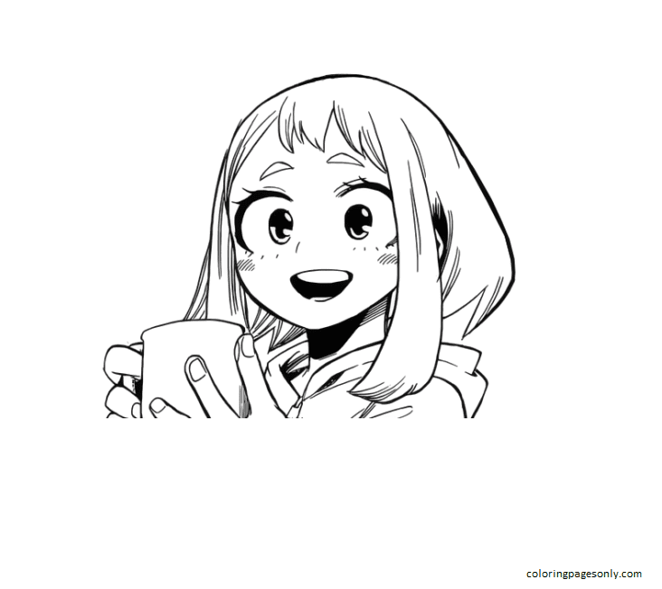 Ochaco Uraraka Coloring Pages - Uraraka Coloring Pages - Coloring Pages For  Kids And Adults