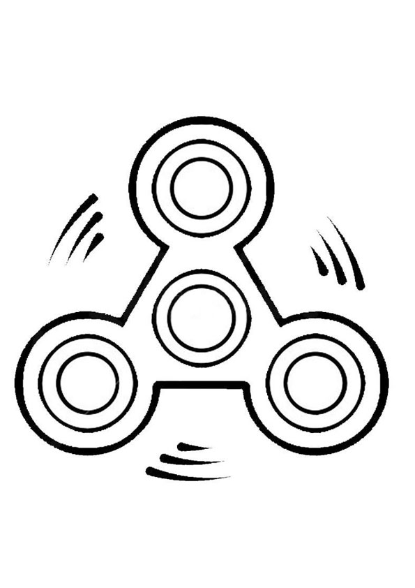 Coloring Pages | Printable Fidget spinner Coloring Page