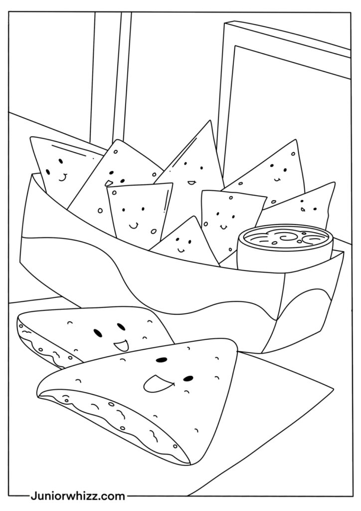 Easy Food Coloring Pages for Kids (16 Printable PDFs)