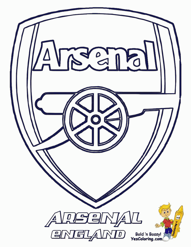 arsenal logo coloring pages - Clip Art Library