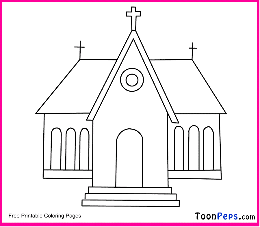 Free Printable Church Coloring Pages For Kids - Coloring pages