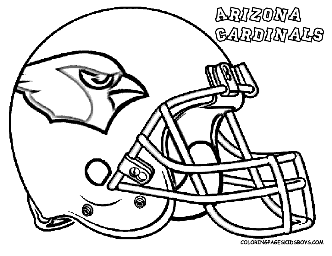 Football helmet coloring pages to download and print for free