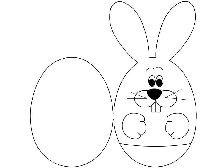 Free Easter Card Coloring Page - Free Printable Coloring Pages for Kids