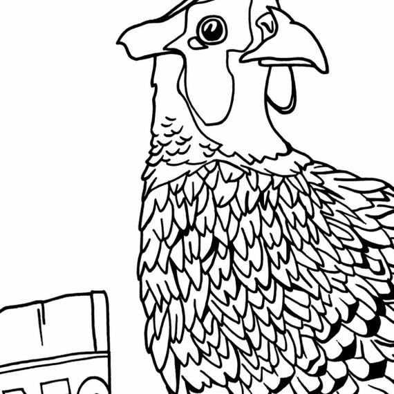 Ring-necked Pheasant Coloring Page - Etsy Finland