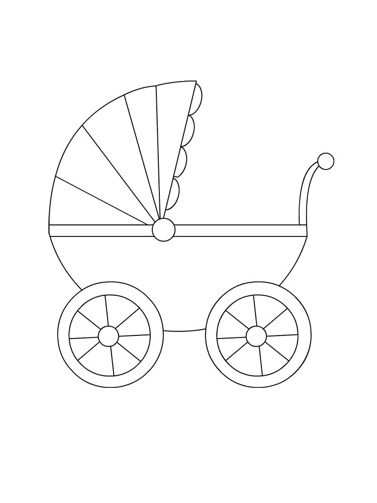 Baby Stroller coloring pages. Free Printable Baby Stroller coloring pages.