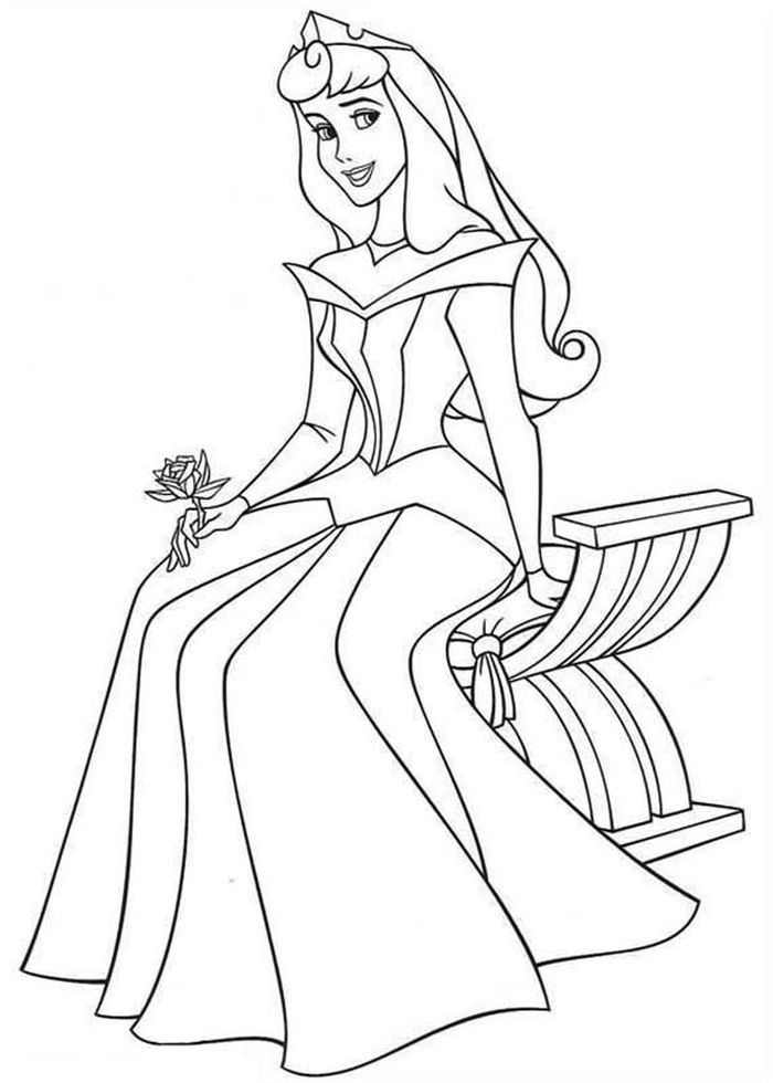 Princess Aurora Coloring Pages PDF - Coloringfolder.com | Sleeping beauty coloring  pages, Disney princess coloring pages, Princess coloring pages