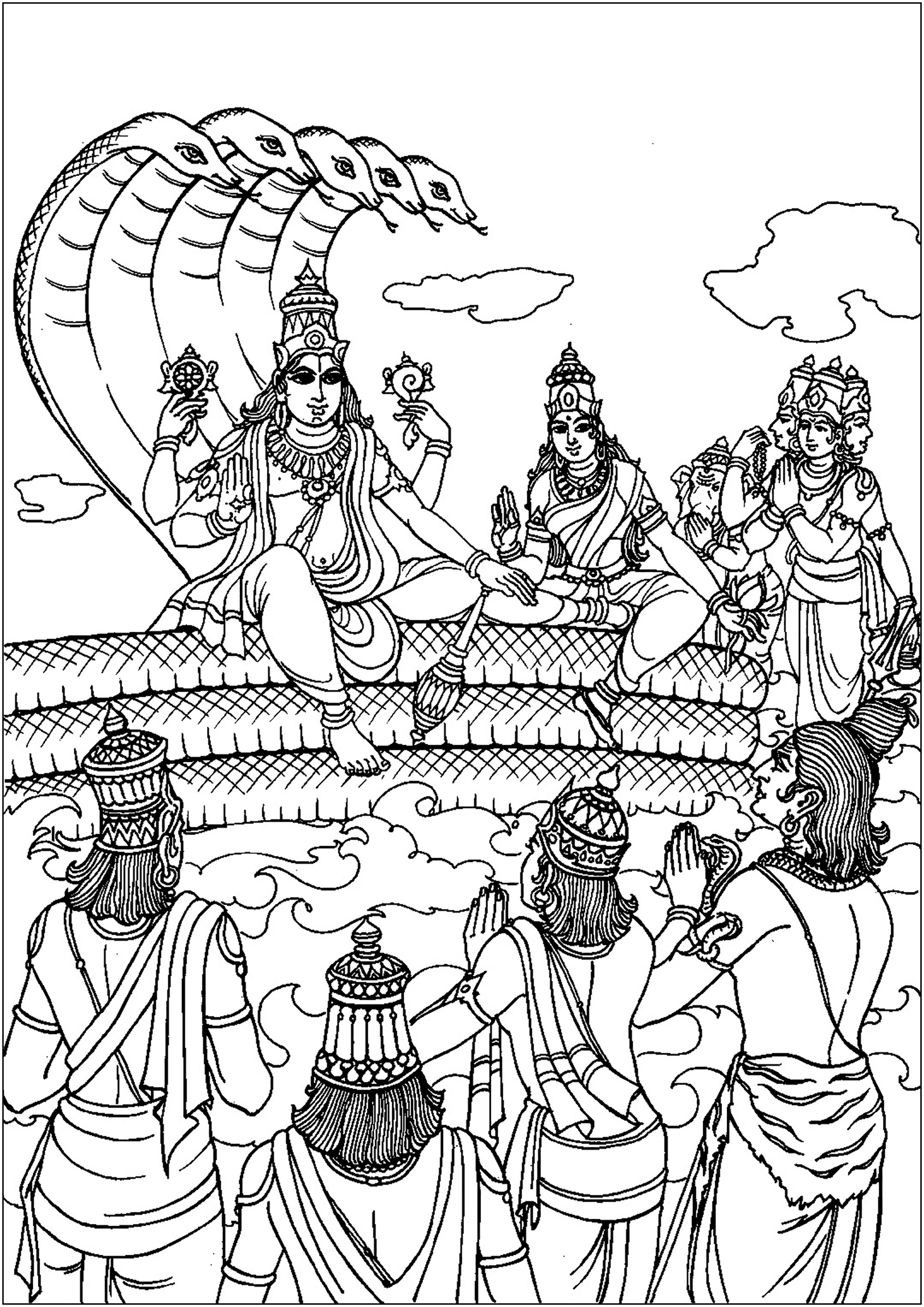 Hinduism Kids Coloring Pages