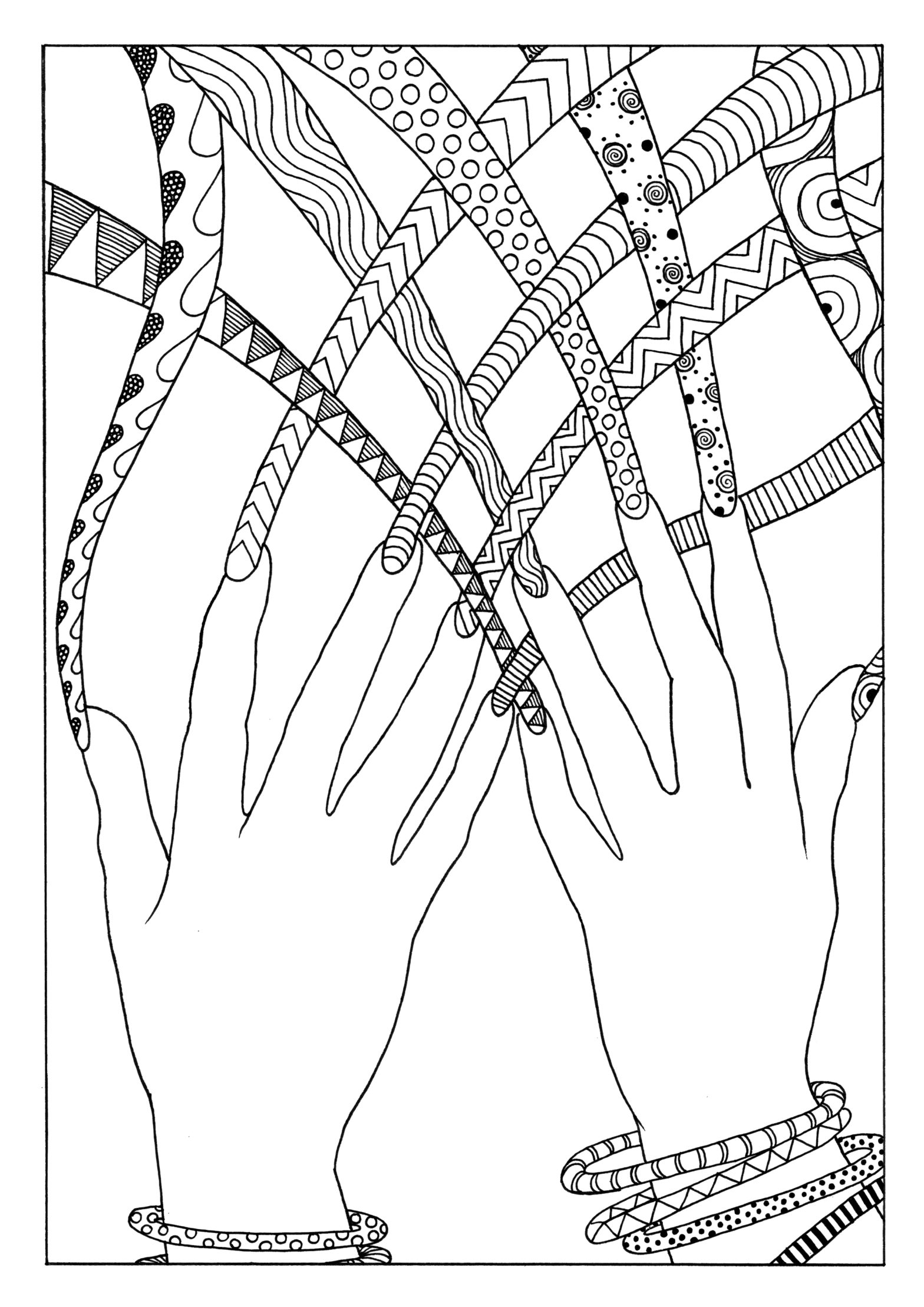 Nail Art Coloring Pages - Coloring Nation