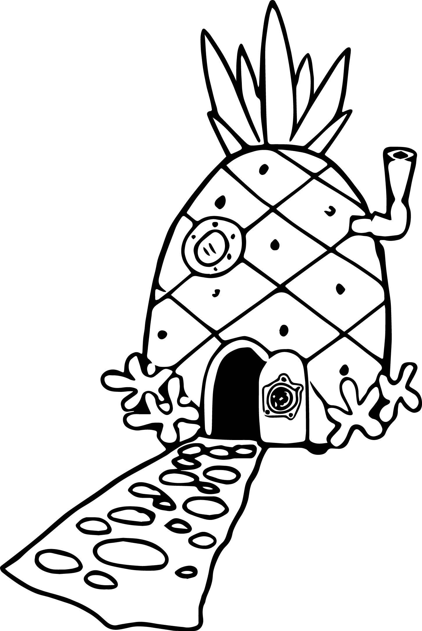 Pineapple House Coloring Page ...