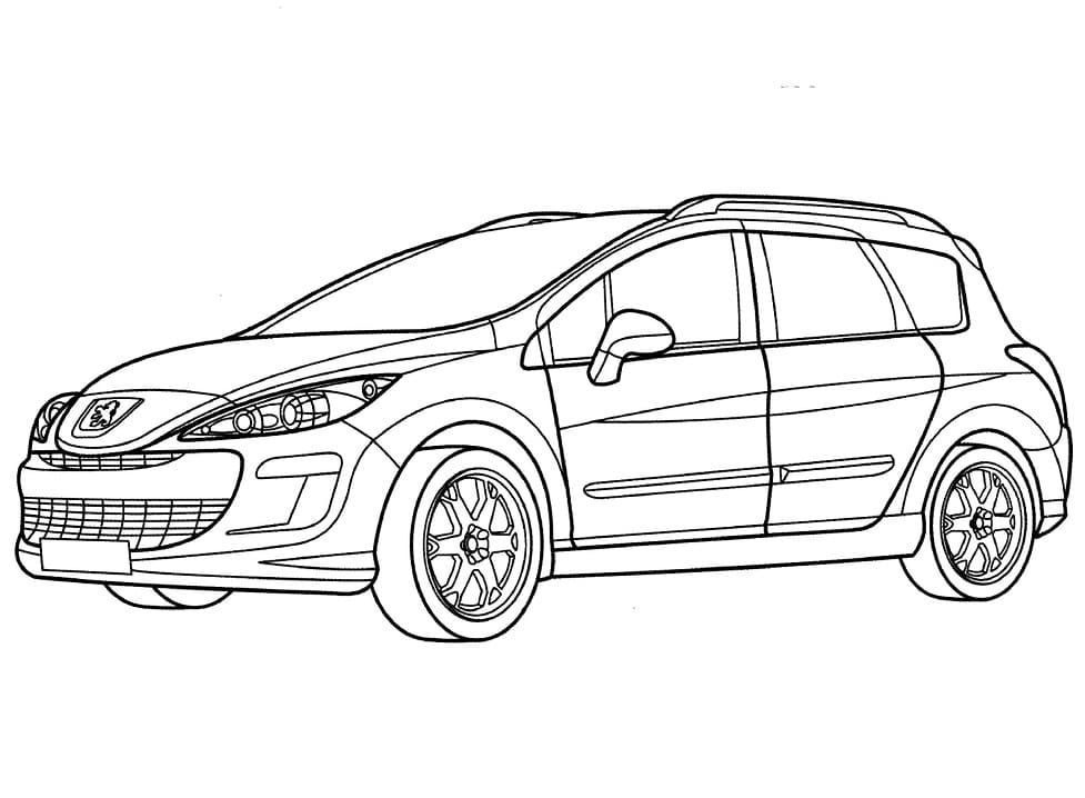 Peugeot 308 SW coloring page - Download ...