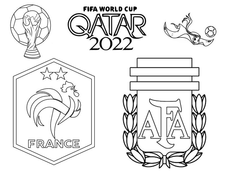 Coloring Pages FIFA World Cup 2022