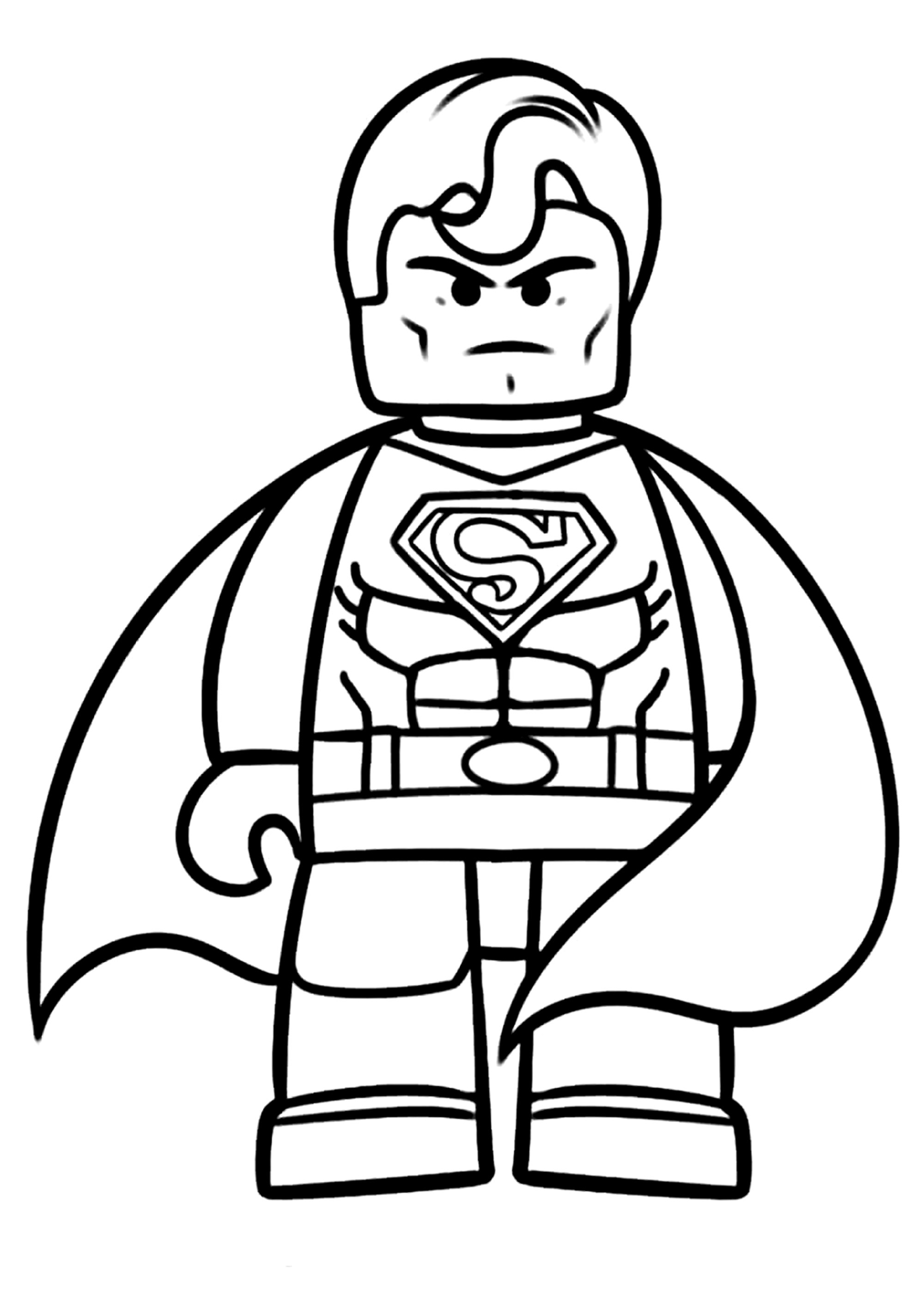 Superman Lego - Lego Kids Coloring Pages