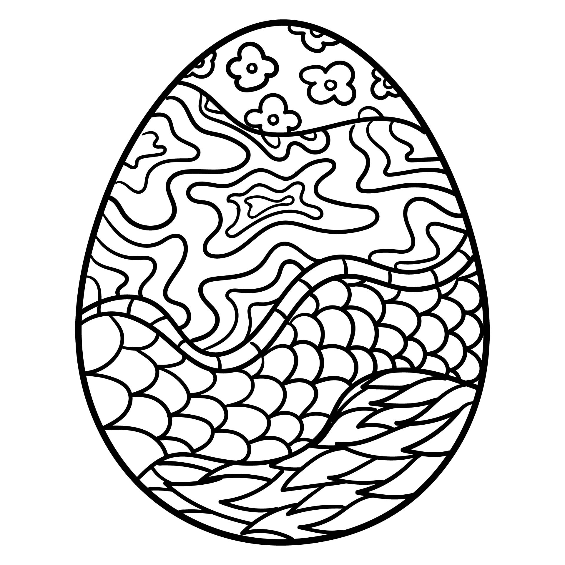 7 Best Free Printable Easter Egg Coloring Pages - printablee.com