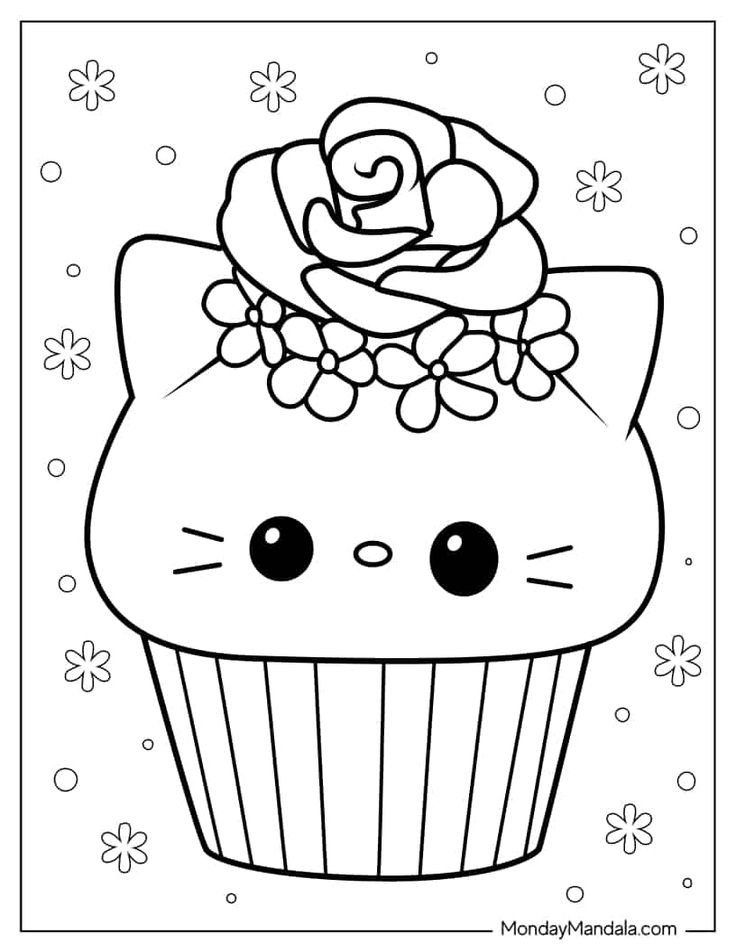 32 Cupcake Coloring Pages (Free PDF ...