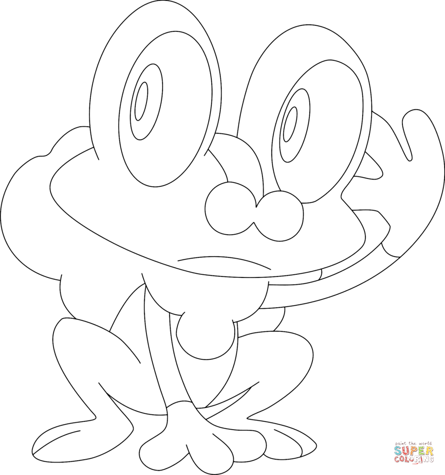Froakie coloring page | Free Printable Coloring Pages