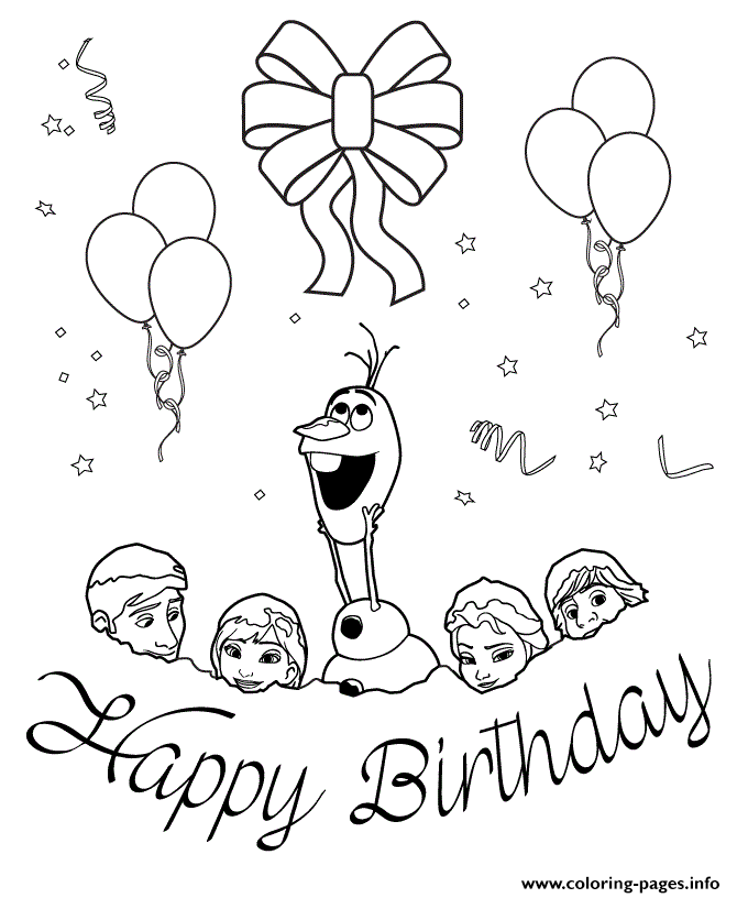 Frozen Characters In Snow Colouring Page Coloring Pages Printable