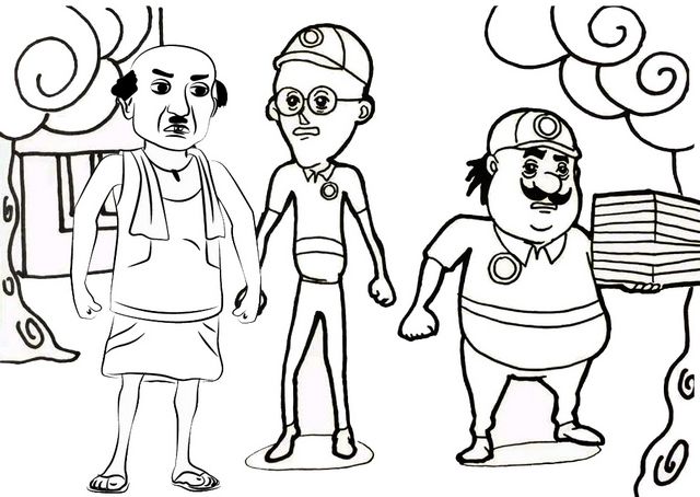 Pin by Mayuri on bday motu patlu theme | Coloring pages, Coloring ...