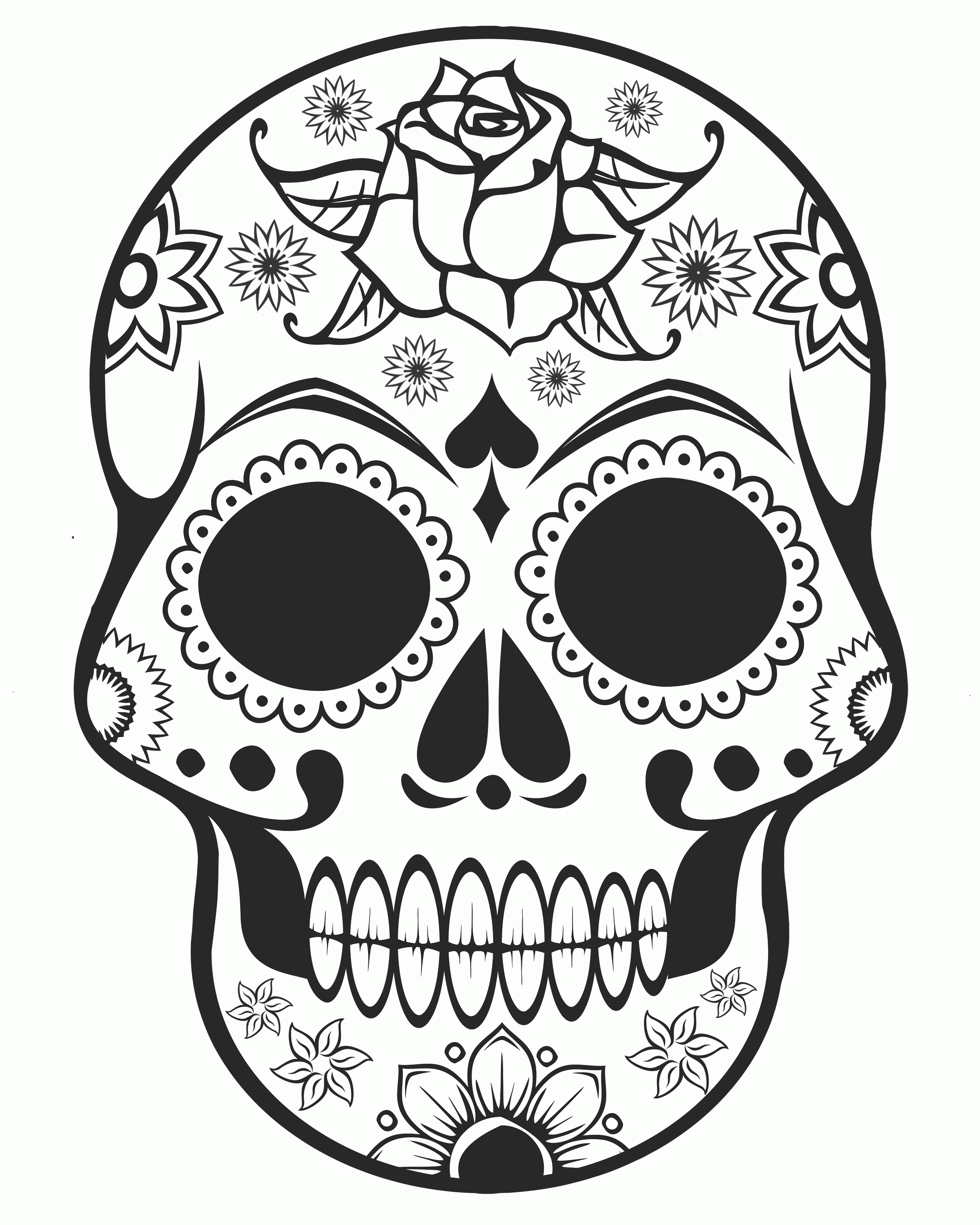 16 Free Pictures for: Skull Coloring Pages. Temoon.us