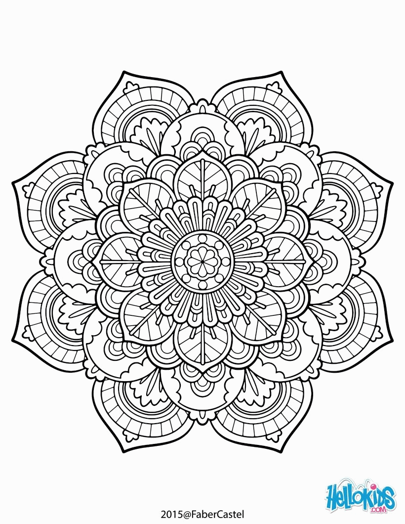 Adult Coloring Pages - Flowers & Paisley Design