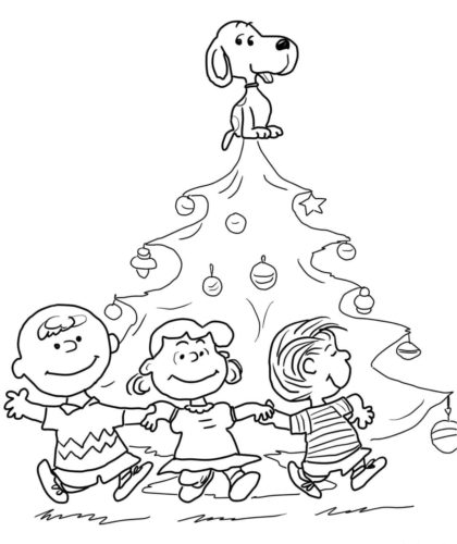 Free A Charlie Brown Christmas Coloring Pages Printable