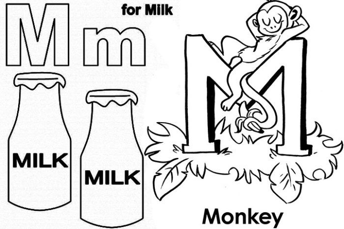 m coloring sheets geography blog: letter m coloring pages - Free ...