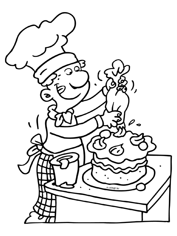 Baker #8 (Jobs) – Printable coloring pages