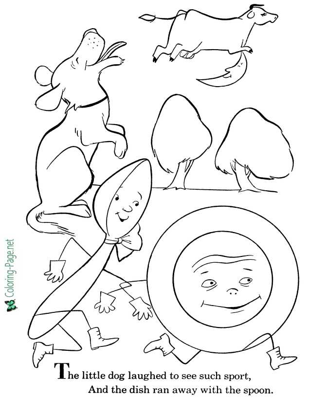 Nursery Rhymes - Nursery Rhyme Coloring Pages