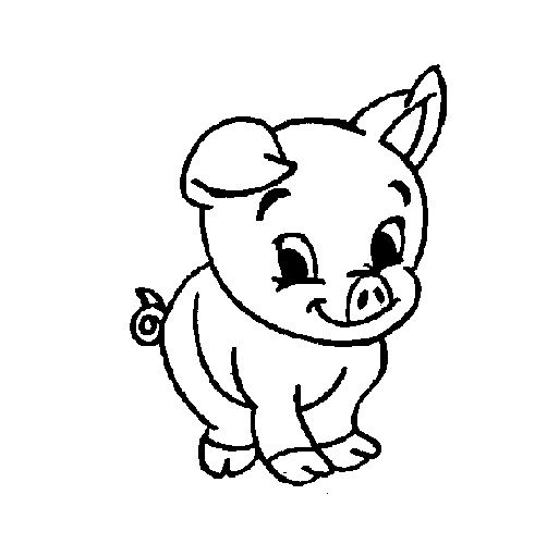 Cute Baby Pig Coloring Pages - Pig cartoon coloring pages | Farm animal coloring  pages, Cute baby pigs, Animal coloring pages