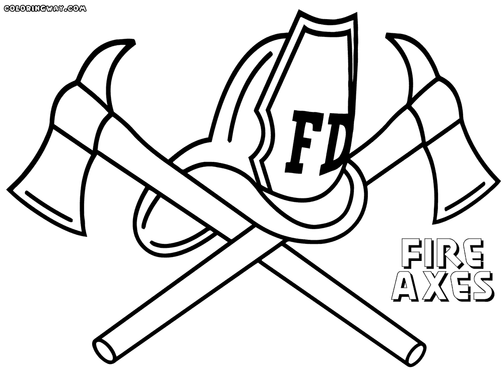 Axe coloring pages | Coloring pages to download and print