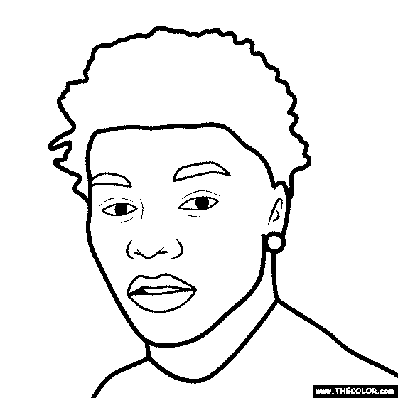 Hip Hop Rap Star Online Coloring Page - Coloring Nation