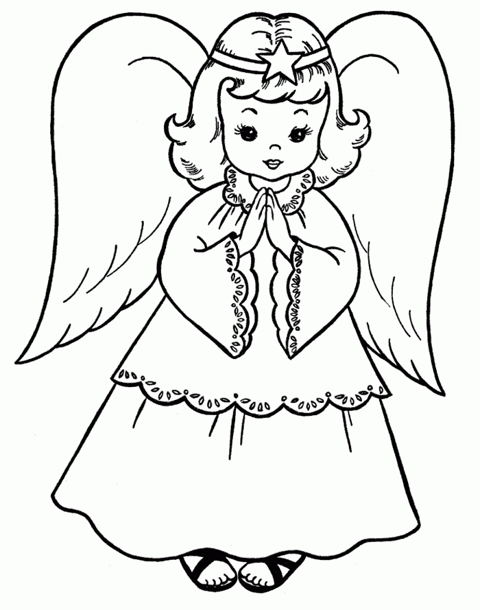 Splendid Angel Coloring Pages In Addition To Free Printable Angel ...
