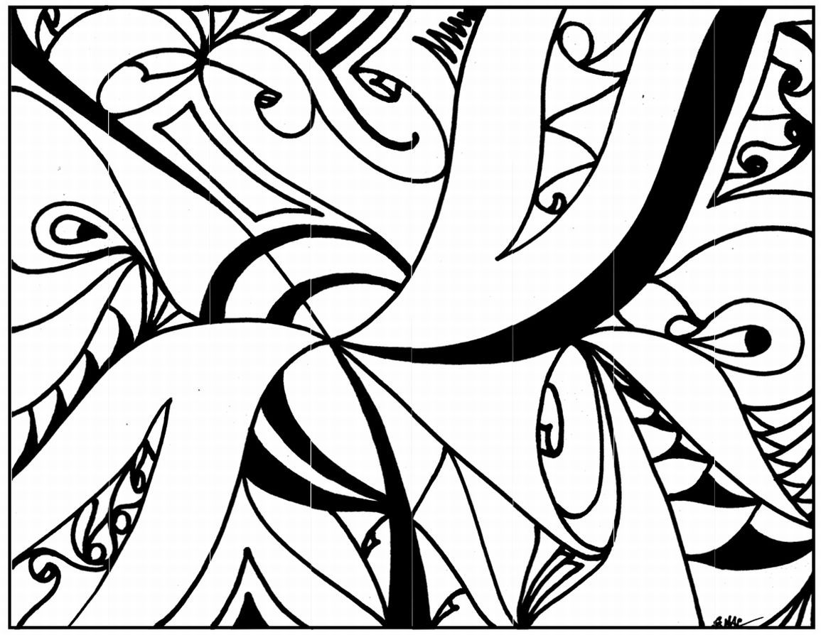 abstract art coloring pages - High Quality Coloring Pages