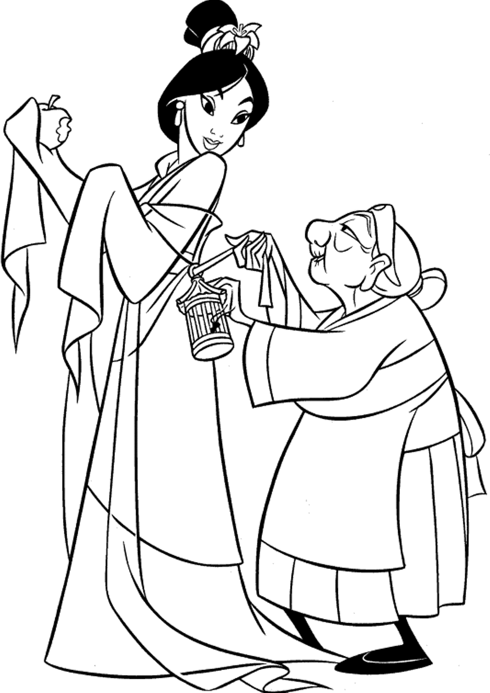 Mulan Coloring Pages Free | Cartoon Coloring pages of ...