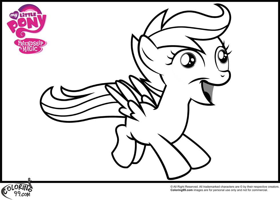 MLP Scootaloo Coloring Pages | Minister Coloring