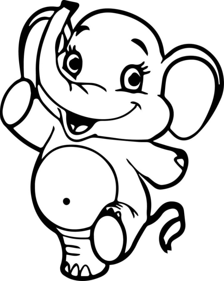 Elephant Coloring Pages