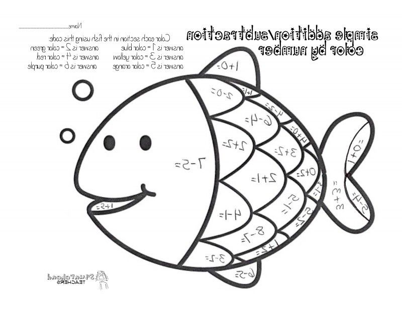 Free Printable Subtraction Coloring Sheets - The Largest and Most ...