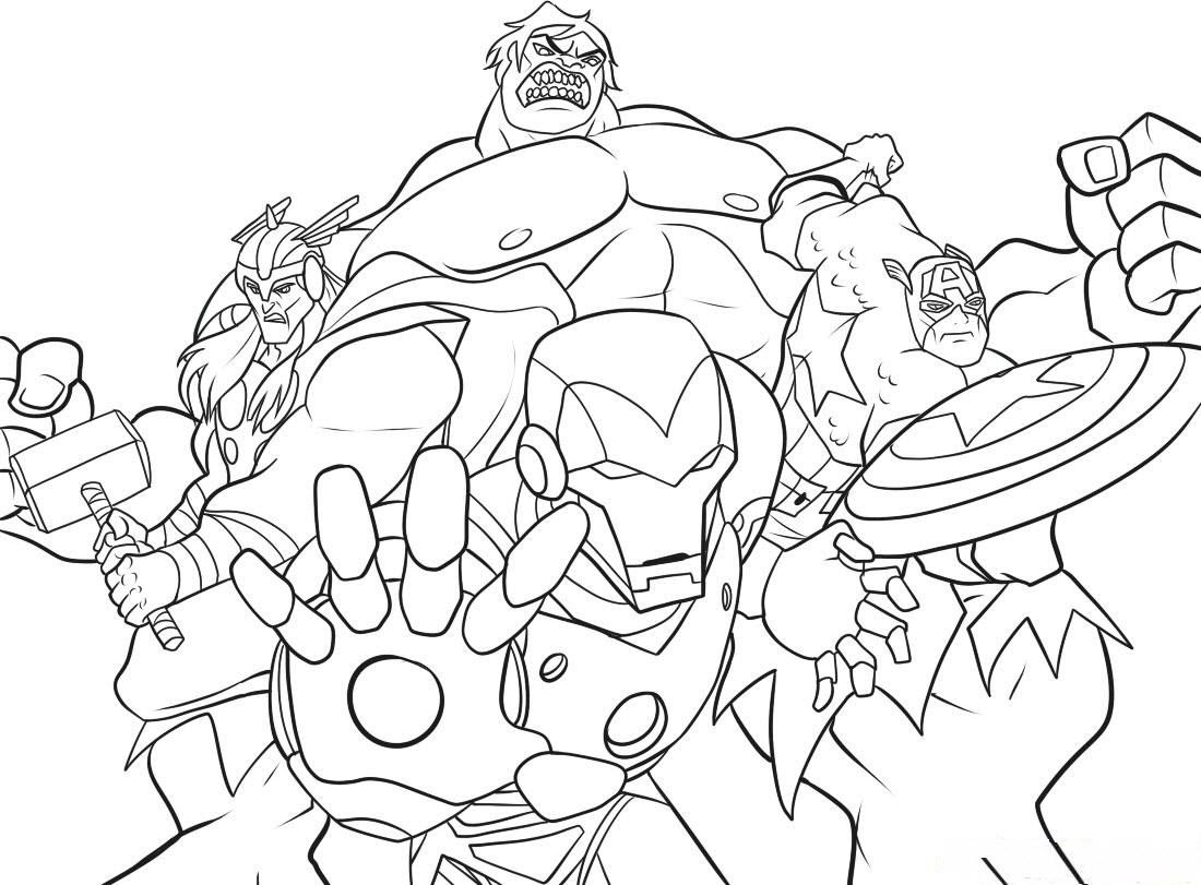 Marvel Superhero Coloring Books - High Quality Coloring Pages