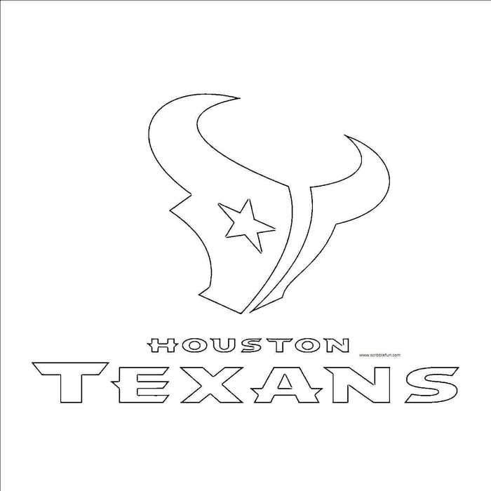 NFL Logo Coloring Pages Printable PDF - Free Coloring Sheets | Houston  texans, Houston texans football logo, Houston texans football