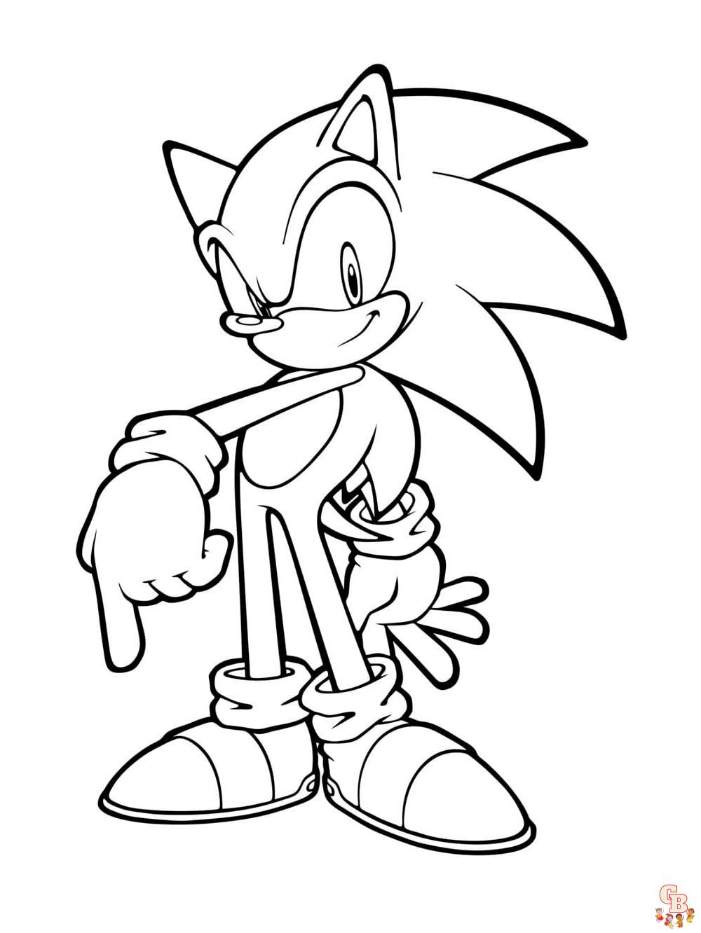 Fun Super Sonic Coloring Pages For kids