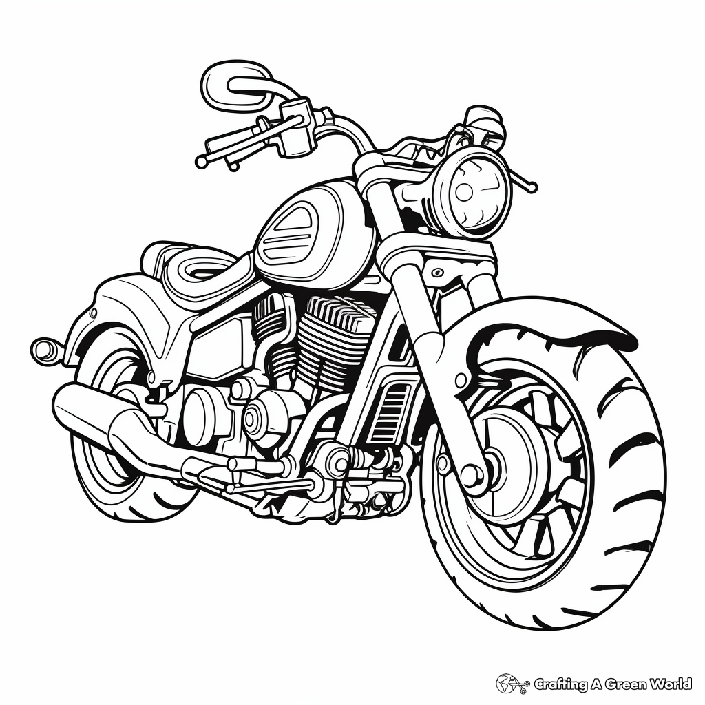 Motorcycle Coloring Pages - Free & Printable!