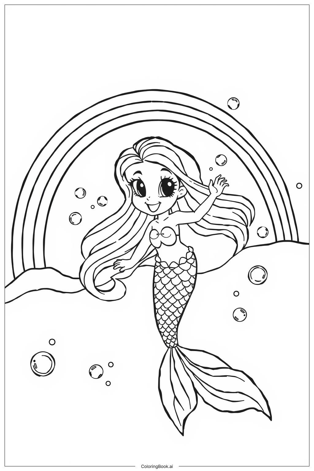 93 mermaid Coloring Pages (Free PDF & PNG Printables)