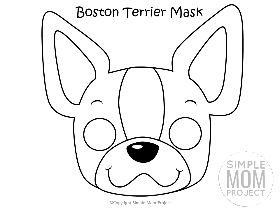 Free Printable Dog Face Mask Templates - Simple Mom Project