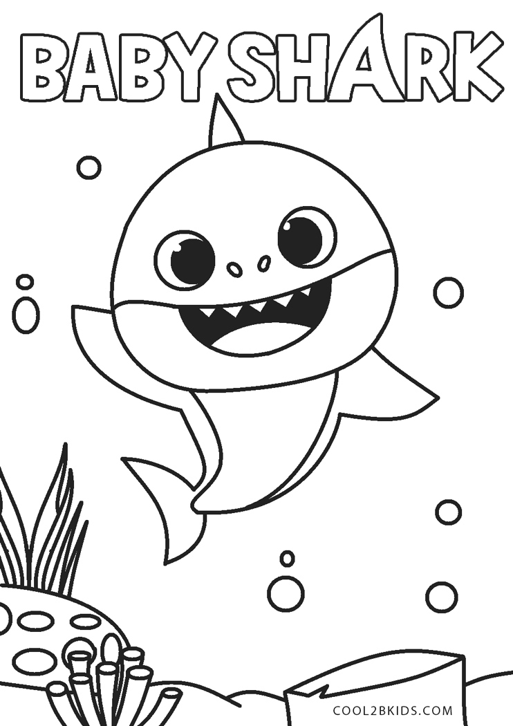 Happy Birthday Baby Shark Coloring Pages - Novocom.top
