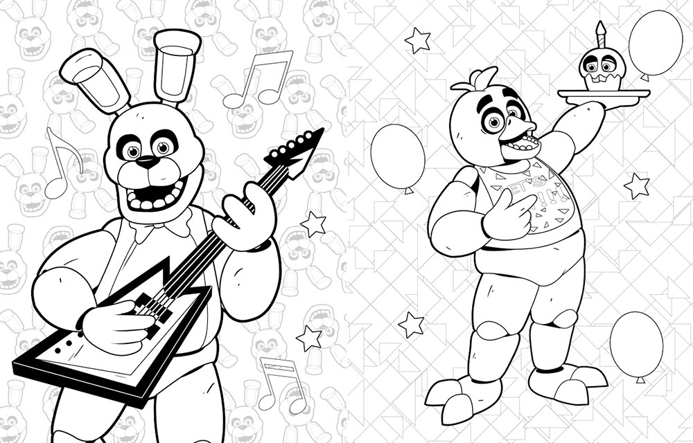 Book News: Preview Pages for the Coloring Book found on Edelweiss+! :  r/fivenightsatfreddys