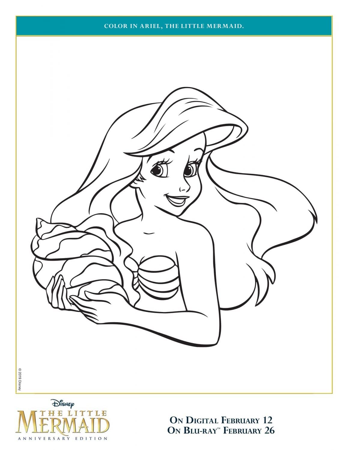The Little Mermaid Coloring Pages and Activity Sheets | Crazy Adventures in  Parenting