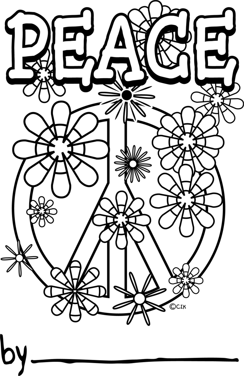 Peace Coloring Pages (6) - Coloring Kids