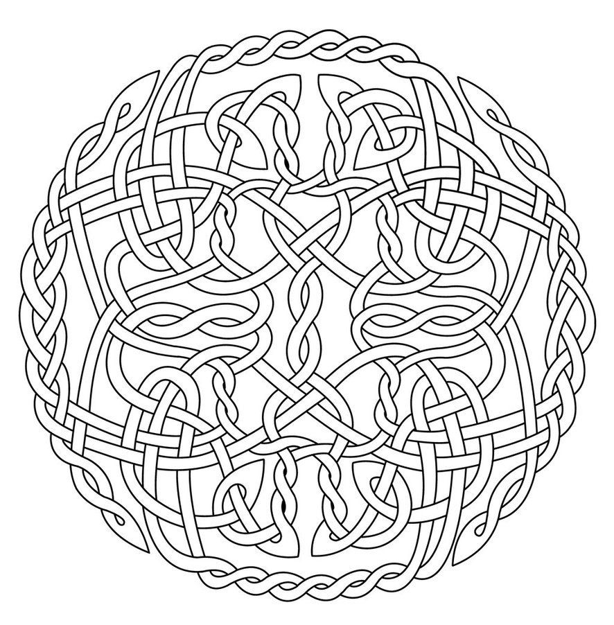 celtic coloring page